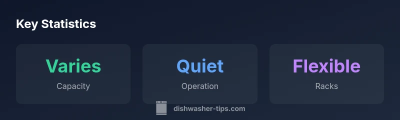 Infographic showing key statistics for bosch black stainless dishwasher models