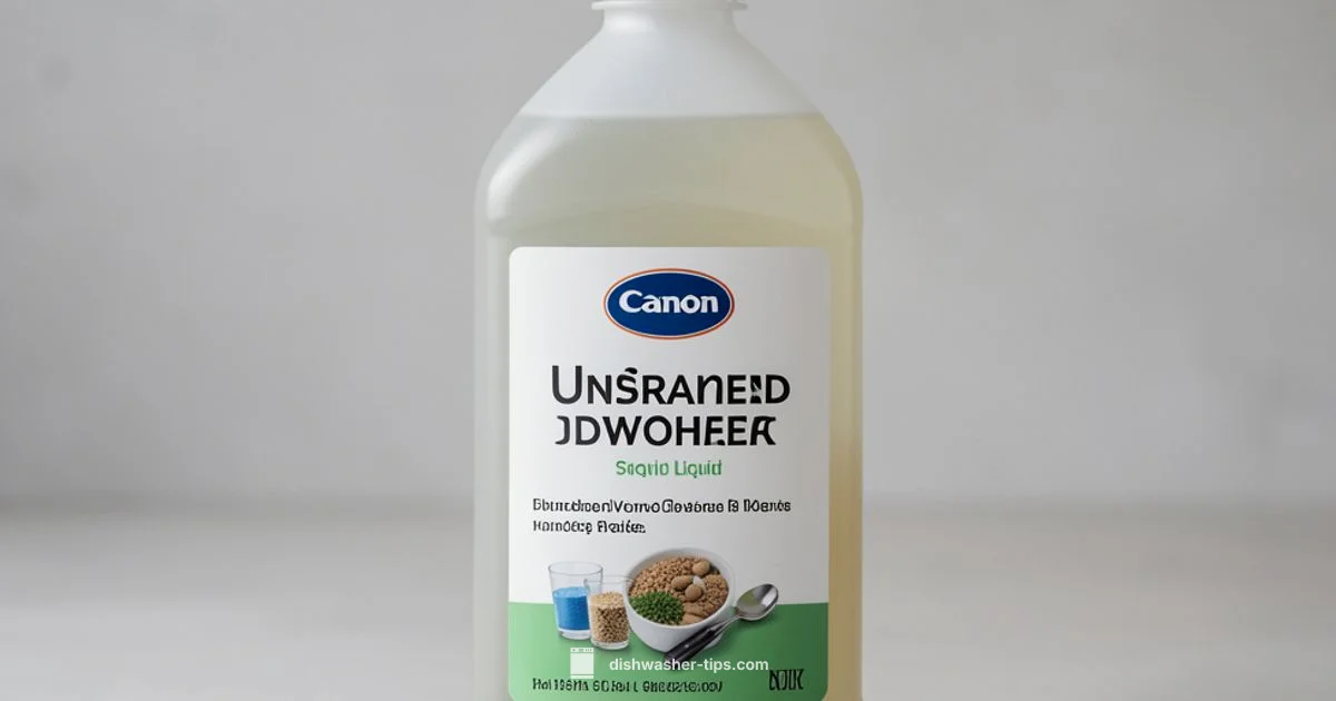 Liquid Detergent Use - Dishwasher Tips